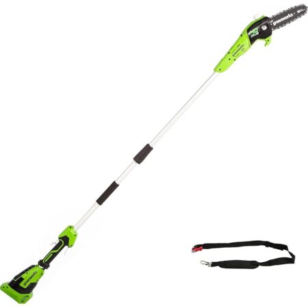 offerta a tempo: greenworks g40psf sega ad asta a batteria, lunghezza barra 8 pollice (20 cm) — 25% da 129,99 € a 97,49 €