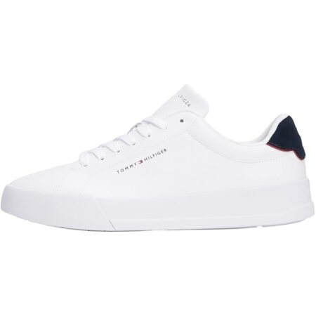 offerta a tempo: tommy hilfiger th court lth detail ess fm0fm05367, sneaker uomo — 24% da 99,90 € a 75,95 €