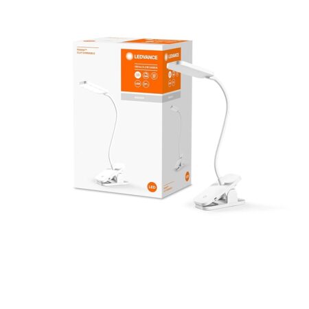 offerta a tempo: ledvance lampada da scrivania e lettura portatile con clip — 60% da 24,95 € a 9,95 €