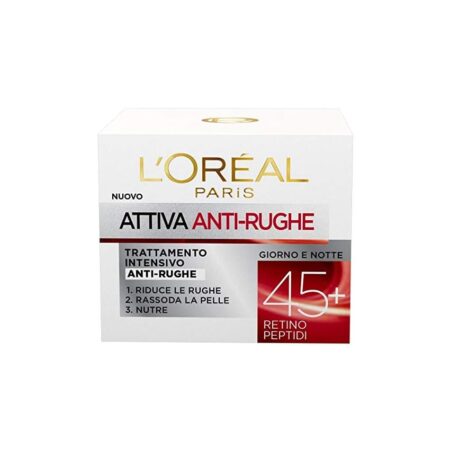 offerta a tempo: l'orÉal crema viso donna antirughe intensiva giorno, 50 ml — 37% da 8,89 € a 5,59 €