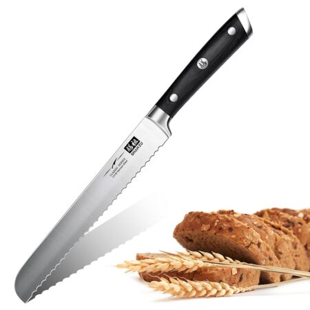 offerta a tempo: shan zu coltello per il pane, coltello per affettare il pane seghettato da 8 pollici — 31% da 35,99 € a 24,99 €