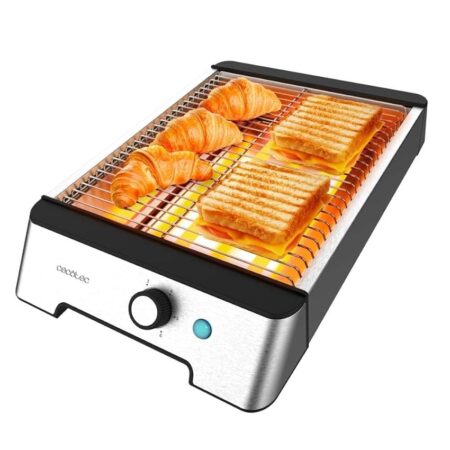 offerta a tempo: cecotec tostapane pane orizzontale tostapane piatto 3 resistenze niceslice inox. 1000w — 43% da 34,90 € a 19,90 €