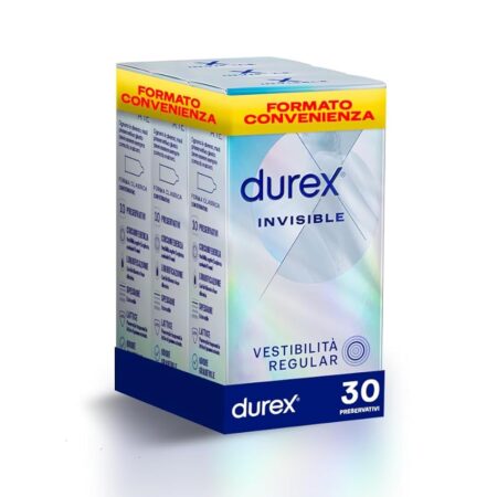 offerta a tempo: durex invisible, preservativi ultra sottili, 30 profilattici — 41% da 29,50 € a 17,29 €