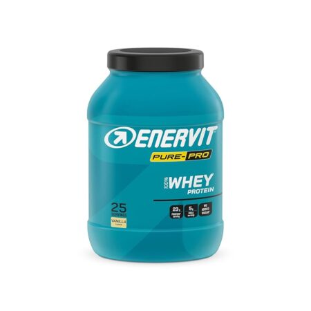 offerta a tempo: enervit pure pro 100% whey protein gusto vaniglia, proteine in polvere isolate per massa muscolare — 20% da 48,00 € a 38,40 €