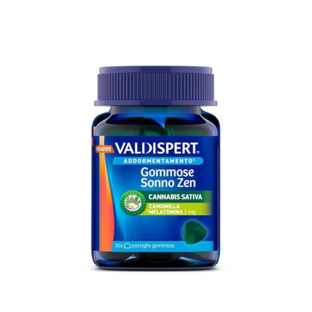 offerta a tempo: valdispert gommose sonno zen, 30 pastiglie gommose per dormire con olio di semi di canapa — 8% da 8,80 € a 8,14 €