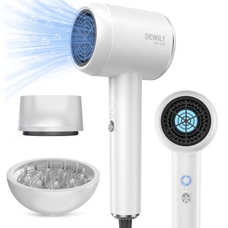 offerta a tempo: dewily phon capelli professionale asciugacapelli ionico, 1800w asciugatura rapida — 17% da 23,99 € a 19,99 €