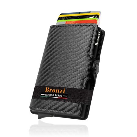 offerta a tempo: bronzi® portafoglio uomo slim piccolo | portacarte uomo donna portatessere porta carte — 32% da 28,00 € a 18,94 €