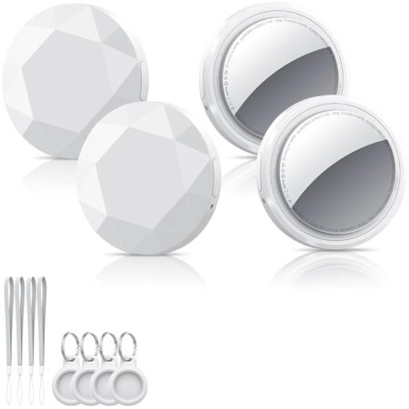 offerta a tempo: air tracker tag 4 pezzi bianco, bluetooth trova oggetti compatibile con apple dov'è (solo ios) — 5% da 29,99 € a 28,49 €