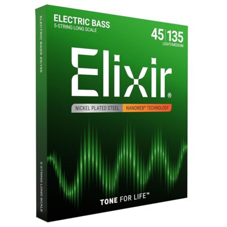 offerta a tempo: corde per basso a 5 corde in acciaio nichelato elixir® strings con rivestimento nanoweb® — 7% da 54,40 € a 50,54 €