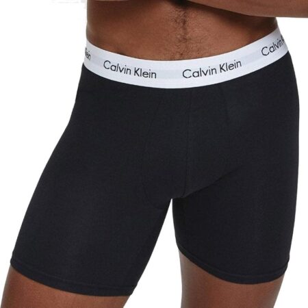 offerta a tempo: calvin klein boxer uomo confezione da 3 cotone elasticizzato, multicolore (black/white/grey heather) — 38% da 44,90 € a 27,66 €