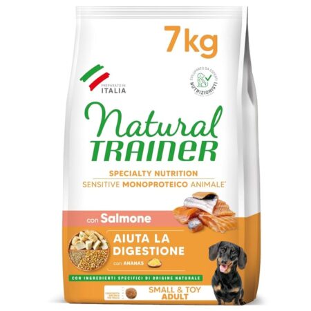 offerta a tempo: natural trainer sensitive no gluten cibo per cani adulti con salmone — 17% da 44,99 € a 37,49 €
