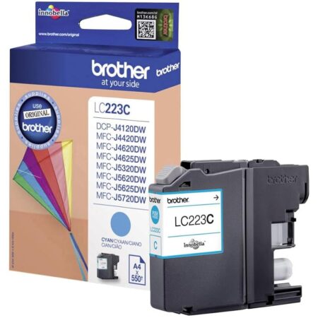 offerta a tempo: brother lc223c cartuccia inkjet originale alta capacità, fino a 550 pagine — 20% da 20,67 € a 16,49 €