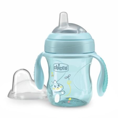 offerta a tempo: chicco transition cup bicchiere antigoccia per bambini 200ml, 1 tazza biberon 4+ mesi — 20% da 9,99 € a 7,99 €