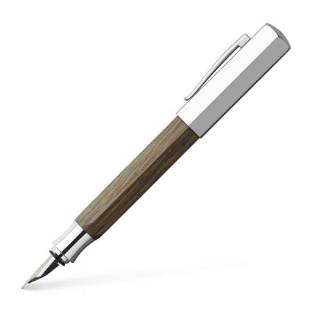 offerta a tempo: faber castell 147582 penna stilografica ondoro in legno di quercia bruna — 19% da 140,00 € a 113,41 €