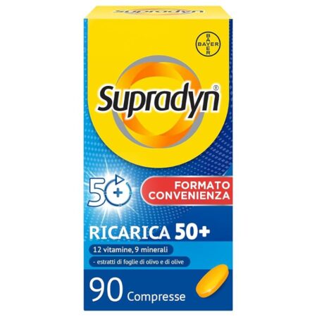 offerta a tempo: supradyn ricarica 50+ integratore multivitaminico completo 90 compresse — 40% da 38,90 € a 23,29 €