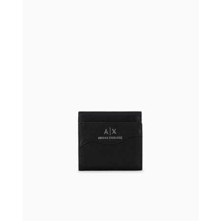 offerta a tempo: armani exchange wave portafoglio bi fold da donna, black, — 28% da 65,00 € a 47,01 €
