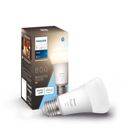 offerta a tempo: philips hue white lampadina smart led, attacco e27 — 10% da 17,68 € a 15,99 €