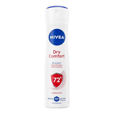 offerta a tempo: nivea deodorante spray dry comfort 150 ml, deodorante donna per una protezione sicura 72h — 32% da 3,98 € a 2,69 €