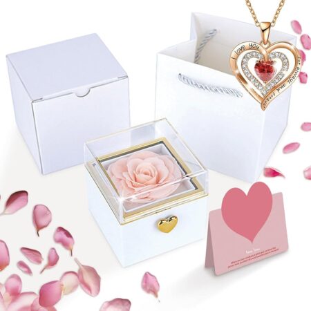 offerta a tempo: rosa eterna da regalo + collana — 50% da 19,99 € a 9,99 €