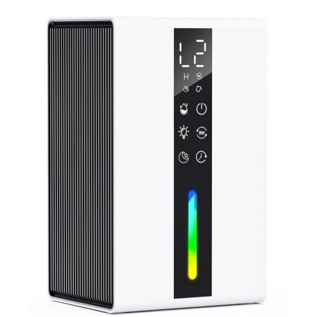 offerta a tempo: deumidificatore casa muffa portatile con luci a led, 48h timer — 10% da 65,99 € a 59,39 €