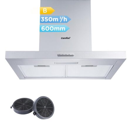 offerta a tempo: comfee' cappa aspirante 60 tshm17ss 60 acciaio inossidabile cappa cucina con led — 27% da 109,90 € a 79,99 €