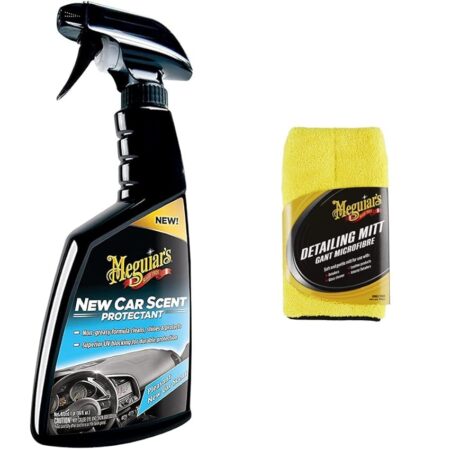 offerta a tempo: meguiar's g4216eu new car scent protectant, protettivo aroma auto nuova & x1804eu detailing mitt — 7% da 37,95 € a 35,18 €