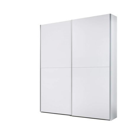 offerta a tempo: dongo armadio a 2 ante scorrevoli in laminato di colore bianco opaco. lap ca. 170x195x57,5 cm — 5% da 256,00 € a 243,20 €