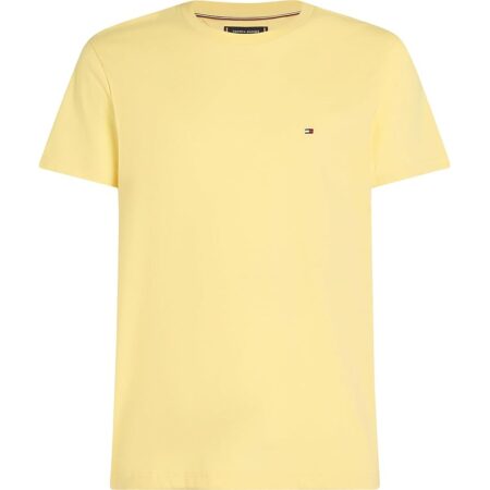 offerta a tempo: tommy hilfiger uomo t shirt maniche corte seasonal solid tee con scollo rotondo — 10% da 39,90 € a 35,99 €
