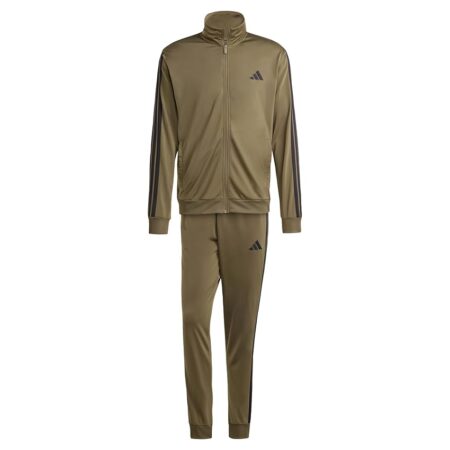 offerta a tempo: adidas uomo sportswear basic 3 stripes tricot tracksuit, tuta da allenamento — 37% da 75,00 € a 46,99 €