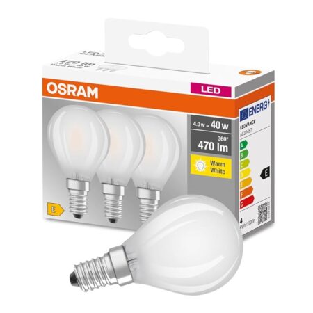 offerta a tempo: osram base clas p lampada led e14, 40 w — 22% da 8,99 € a 6,99 €