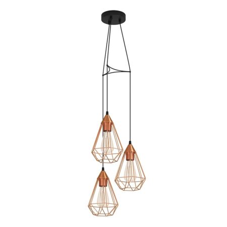offerta a tempo: eglo lampada a sospensione con 3 punti luce — 69% da 79,90 € a 24,80 €