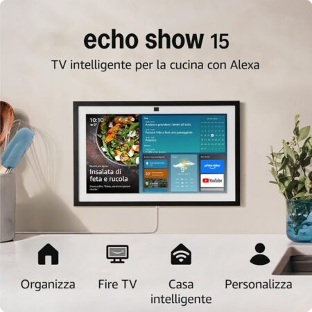 offerta a tempo: echo show 15 + telecomando — 15% da 329,99 € a 279,99 €