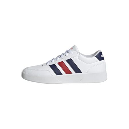 offerta a tempo: adidas uomo breaknet 3.0 shoes, ftwr white dark blue better scarlet — 5% da 54,99 € a 51,99 €
