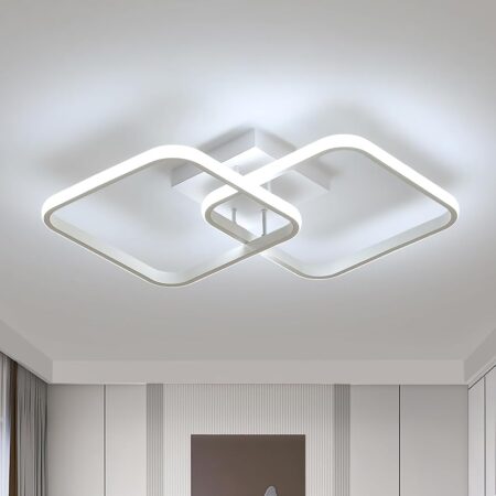 offerta a tempo: osairous plafoniera led soffitto 42w 4700lm, lampada da soffitto quadrata moderna bianco — 10% da 42,99 € a 38,69 €