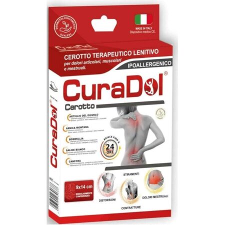 offerta a tempo: cura farma curadol cerotti antidolorifici e antinfiammatori con artiglio del diavolo — 18% da 9,06 € a 7,39 €