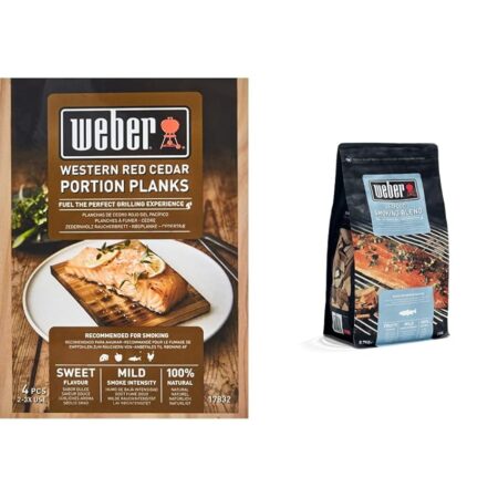 offerta a tempo: weber panetti per affumicatura in legno di cedro conf. 4 pz & 17665 — 26% da 19,98 € a 14,85 €