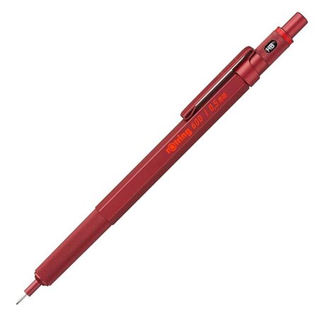 offerta a tempo: rotring 600 portamine | 0,5 mm | corpo interamente in metallo rosso | impugnatura — 27% da 29,16 € a 21,26 €