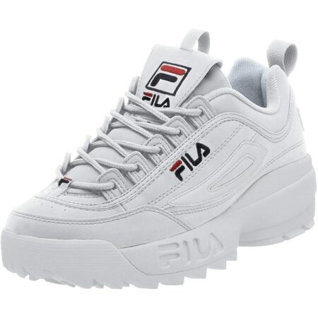 offerta a tempo: fila disruptor low scarpe sportive da uomo, bianco blu marino rosso — 40% da 100,00 € a 60,21 €