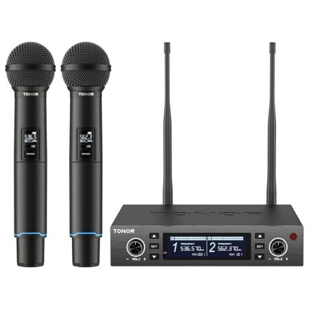 offerta a tempo: tonor sistema microfono wireless, microfono ricaricabile professionale — 10% da 149,99 € a 134,99 €