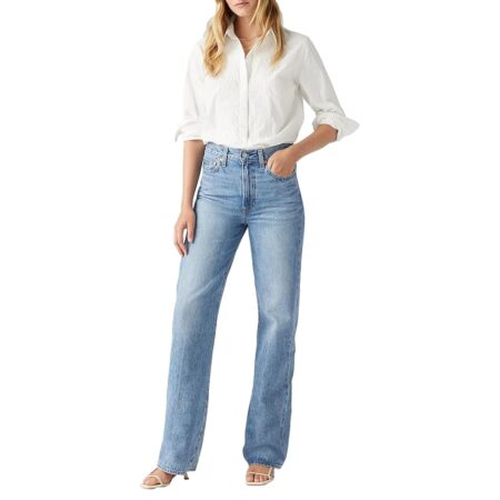 offerta a tempo: levi's jeans da donna ribcage wide leg, not the same — 36% da 130,00 € a 83,50 €