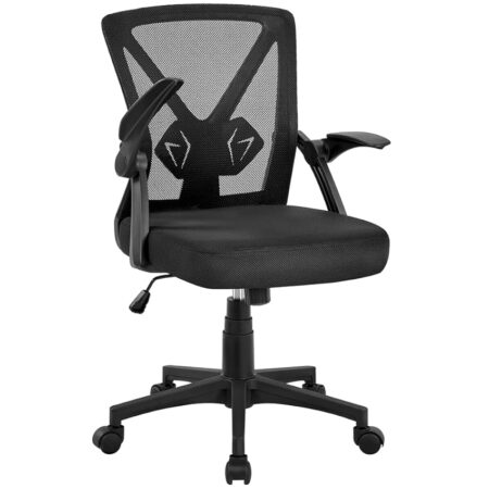 offerta a tempo: yaheetech sedia da ufficio scrivania ergonomica lombare con braccioli altezza regolabili — 21% da 69,99 € a 55,27 €