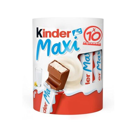 offerta a tempo: kinder maxi, 10 barrette ripiene al latte — 21% da 3,79 € a 2,99 €
