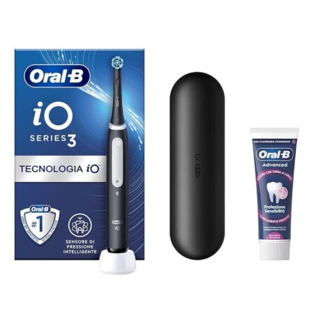 offerta a tempo: oral b spazzolino elettrico ricaricabile io 3 nero, 1 spazzolino elettrico — 40% da 139,99 € a 84,41 €
