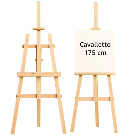 offerta a tempo: cavalletto pittura in legno 175 cm cavalletti pieghevoli e regolabili in altezza — 5% da 36,49 € a 34,67 €
