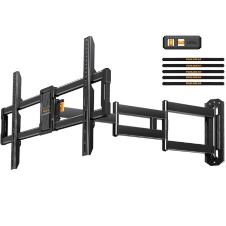 offerta a tempo: perlegear supporto tv parete braccio lungo da 943mm per tv 42–84 pollici — 22% da 75,99 € a 59,54 €