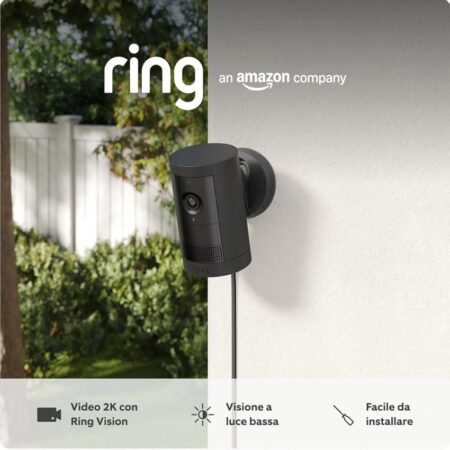 offerta a tempo: ring videocamera intelligente da esterno compatibile con alexa — 40% da 99,99 € a 59,99 €