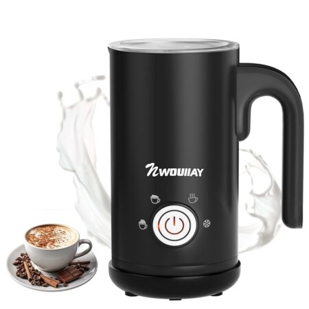 offerta a tempo: nwouiiay montalatte elettrico 4 in 1 cappuccinatore elettrico 300ml 600w silenzioso — 5% da 35,99 € a 34,19 €