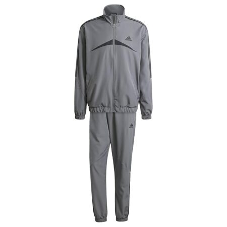 offerta a tempo: adidas uomo sportswear woven chevron track suit, grey five — 15% da 85,00 € a 72,04 €
