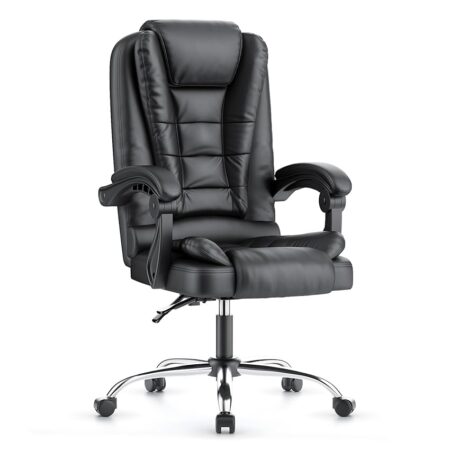 offerta a tempo: naspaluro sedia da ufficio ergonomica, poltrona direzionale con sedile largo — 19% da 109,99 € a 89,27 €