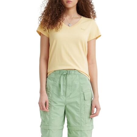 offerta a tempo: levi's the perfect v neck maglietta donna, chesthit logo — 30% da 25,00 € a 17,59 €